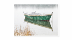 Green-Boat-and-Snow